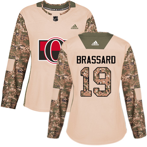 Adidas Senators #19 Derick Brassard Camo Authentic Veterans Day Women's Stitched NHL Jersey